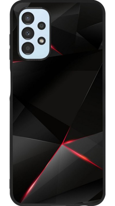 Hülle Samsung Galaxy A13 5G - Silikon schwarz Black Red Lines