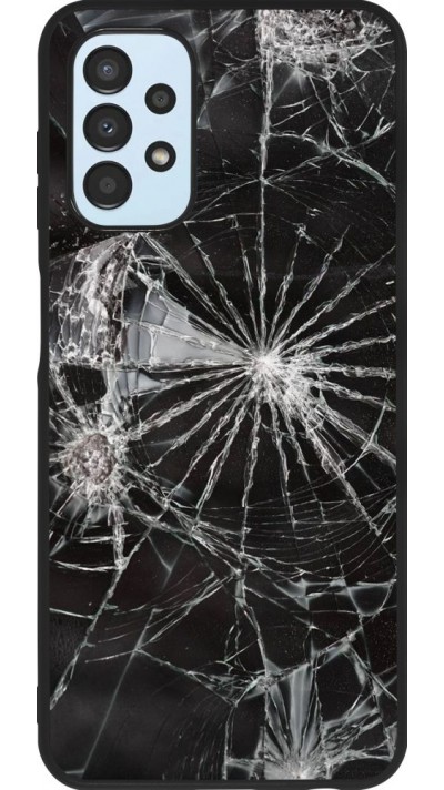 Hülle Samsung Galaxy A13 5G - Silikon schwarz Broken Screen