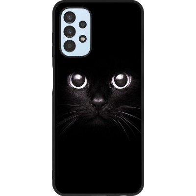 Hülle Samsung Galaxy A13 5G - Silikon schwarz Cat eyes