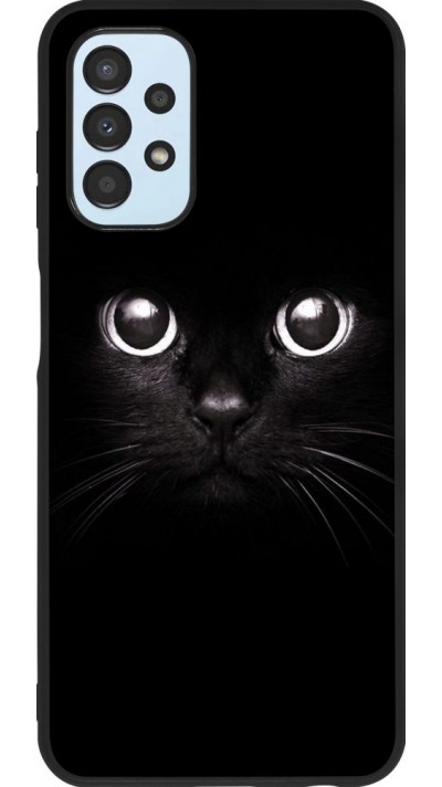 Hülle Samsung Galaxy A13 5G - Silikon schwarz Cat eyes