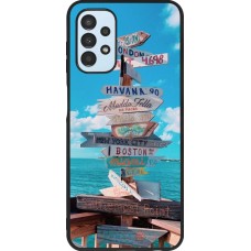 Hülle Samsung Galaxy A13 5G - Silikon schwarz Cool Cities Directions