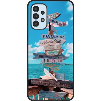 Coque Samsung Galaxy A13 5G - Silicone rigide noir Cool Cities Directions