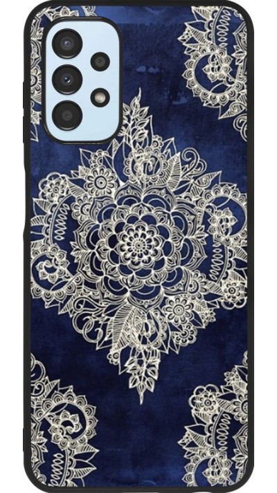 Hülle Samsung Galaxy A13 5G - Silikon schwarz Cream Flower Moroccan