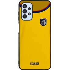 Coque Samsung Galaxy A13 5G - Silicone rigide noir Maillot de football Equateur 2022