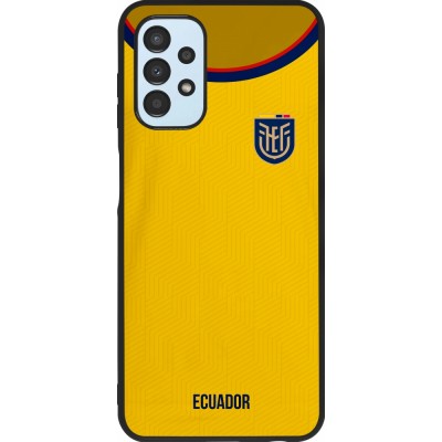 Coque Samsung Galaxy A13 5G - Silicone rigide noir Maillot de football Equateur 2022