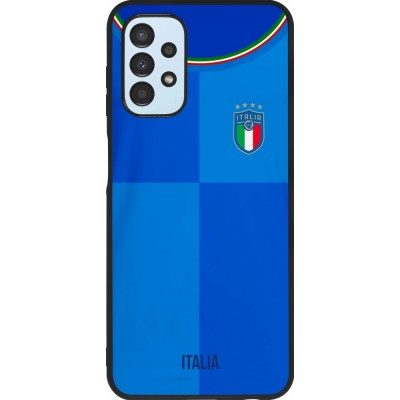 Samsung Galaxy A13 Case Hülle - Silikon schwarz Italien 2022 personalisierbares Fußballtrikot