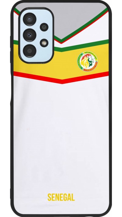 Samsung Galaxy A13 Case Hülle - Silikon schwarz Senegal 2022 personalisierbares Fußballtrikot