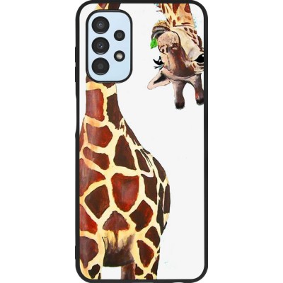 Hülle Samsung Galaxy A13 5G - Silikon schwarz Giraffe Fit
