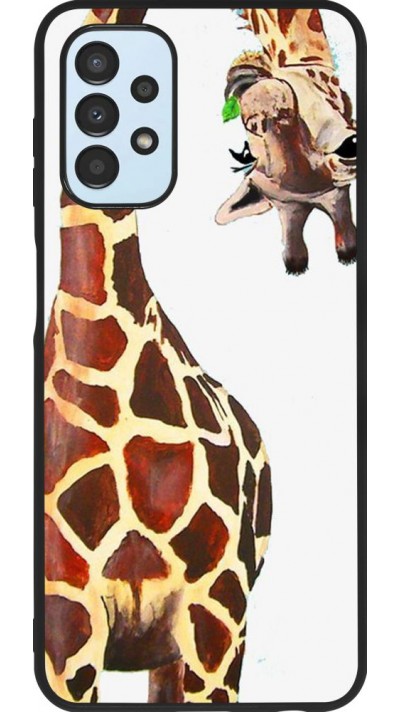 Hülle Samsung Galaxy A13 5G - Silikon schwarz Giraffe Fit
