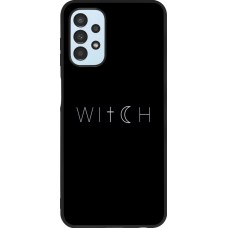 Samsung Galaxy A13 Case Hülle - Silikon schwarz Halloween 22 witch word