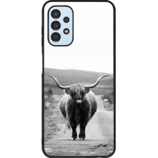 Hülle Samsung Galaxy A13 5G - Silikon schwarz Highland cattle