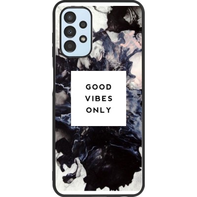 Hülle Samsung Galaxy A13 5G - Silikon schwarz Marble Good Vibes Only