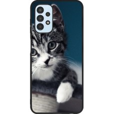 Coque Samsung Galaxy A13 5G - Silicone rigide noir Meow 23