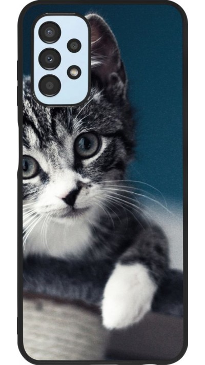 Hülle Samsung Galaxy A13 5G - Silikon schwarz Meow 23