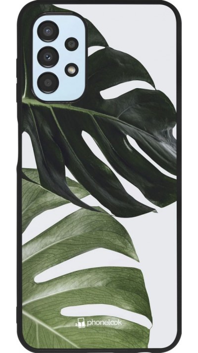 Coque Samsung Galaxy A13 5G - Silicone rigide noir Monstera Plant