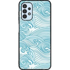 Coque Samsung Galaxy A13 5G - Silicone rigide noir Ocean Waves