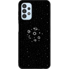 Coque Samsung Galaxy A13 5G - Silicone rigide noir Space Doodle