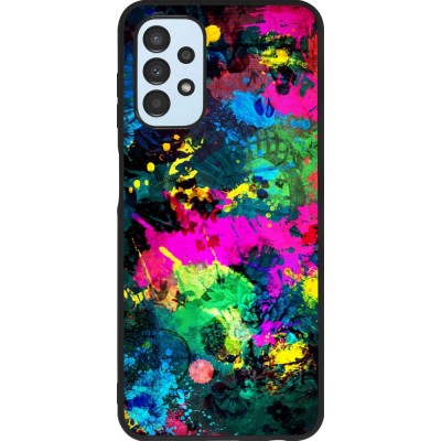 Coque Samsung Galaxy A13 5G - Silicone rigide noir Splash paint