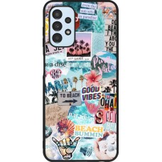 Coque Samsung Galaxy A13 5G - Silicone rigide noir Summer 20 collage