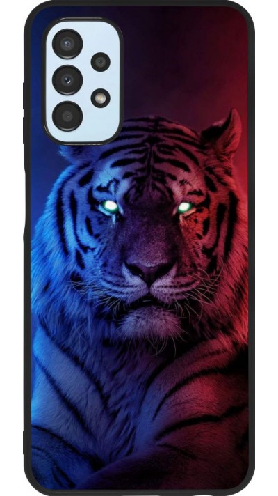 Hülle Samsung Galaxy A13 5G - Silikon schwarz Tiger Blue Red