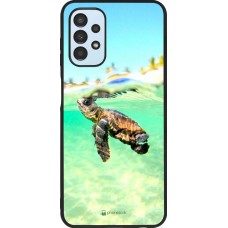 Coque Samsung Galaxy A13 5G - Silicone rigide noir Turtle Underwater
