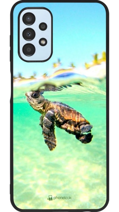 Coque Samsung Galaxy A13 5G - Silicone rigide noir Turtle Underwater