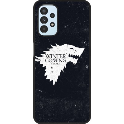 Samsung Galaxy A13 Case Hülle - Silikon schwarz Winter is coming Stark