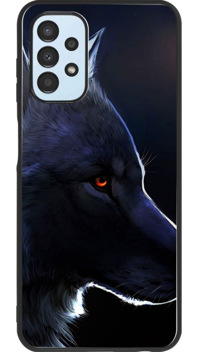 Hülle Samsung Galaxy A13 5G - Silikon schwarz Wolf Shape