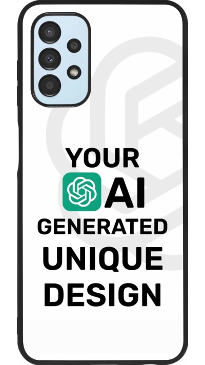Samsung Galaxy A13 5G Case Hülle - Silikon schwarz 100% einzigartig erstellt dank Deiner Kreativität und künstlicher Intelligenz (KI)