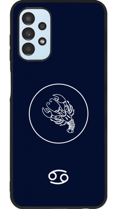 Coque Samsung Galaxy A13 5G - Silicone rigide noir Astrologie Cancer