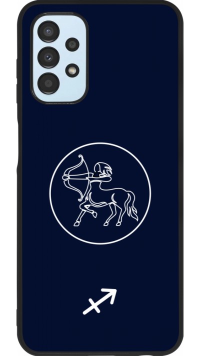 Coque Samsung Galaxy A13 5G - Silicone rigide noir Astrologie Sagittaire