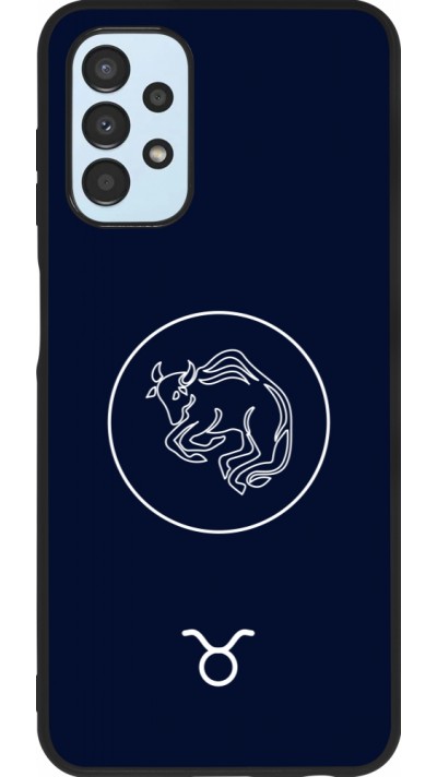 Coque Samsung Galaxy A13 5G - Silicone rigide noir Astrologie Taureau