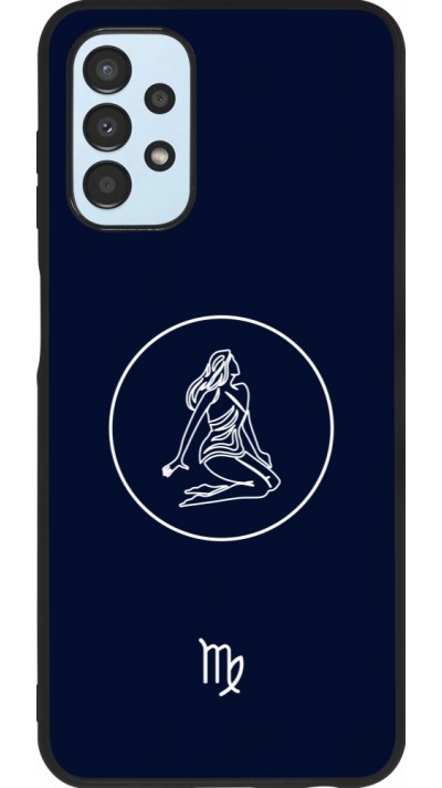 Coque Samsung Galaxy A13 5G - Silicone rigide noir Astrologie Vierge