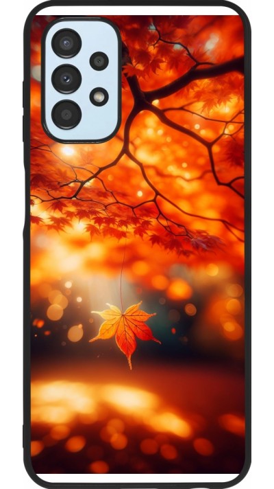 Samsung Galaxy A13 5G Case Hülle - Silikon schwarz Herbst Magisch Orange