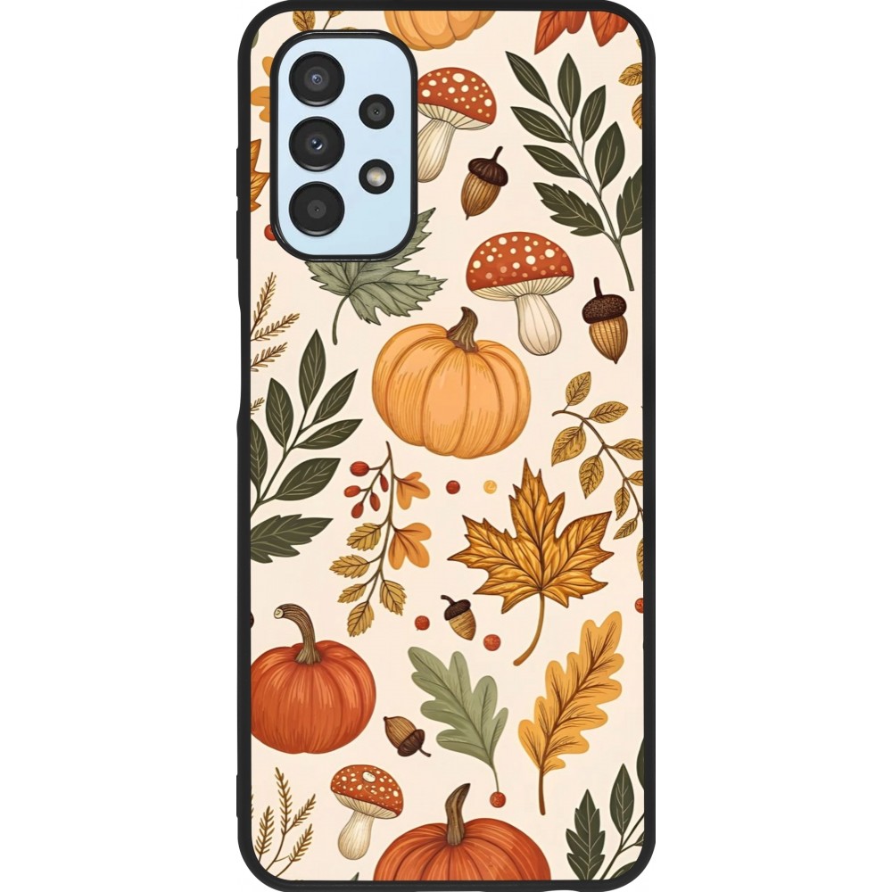 Coque Samsung Galaxy A13 5G - Silicone rigide noir Autumn 25 Autumn pattern