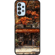 Coque Samsung Galaxy A13 5G - Silicone rigide noir Autumn 25 Coffee shop