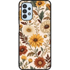 Coque Samsung Galaxy A13 5G - Silicone rigide noir Autumn 25 Flower pattern