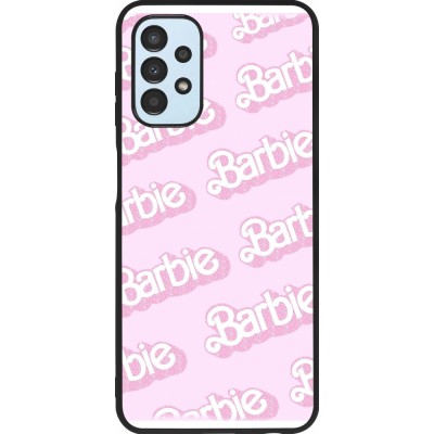 Samsung Galaxy A13 5G Case Hülle - Silikon schwarz Barbie light pink pattern