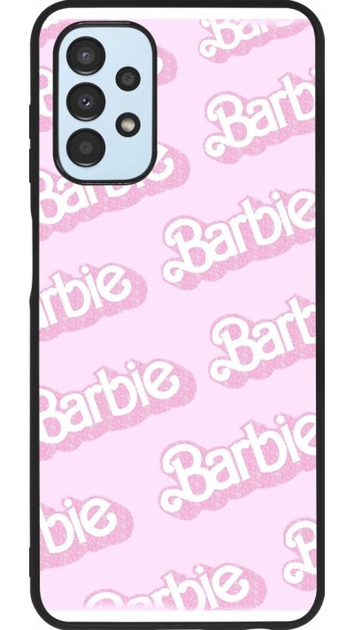 Samsung Galaxy A13 5G Case Hülle - Silikon schwarz Barbie light pink pattern