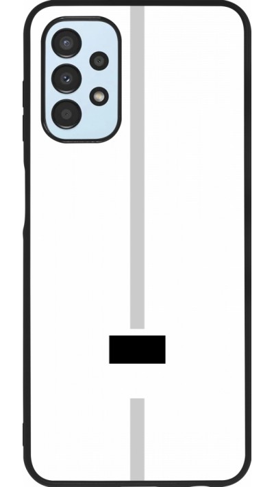 Samsung Galaxy A13 5G Case Hülle - Silikon schwarz Kanton FR weiss