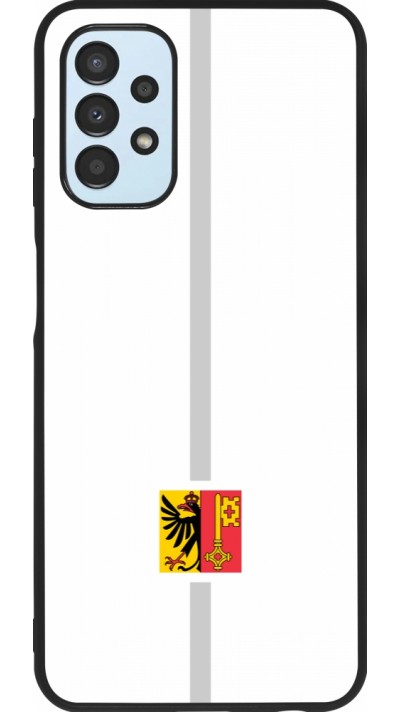 Samsung Galaxy A13 5G Case Hülle - Silikon schwarz Kanton GE weiss