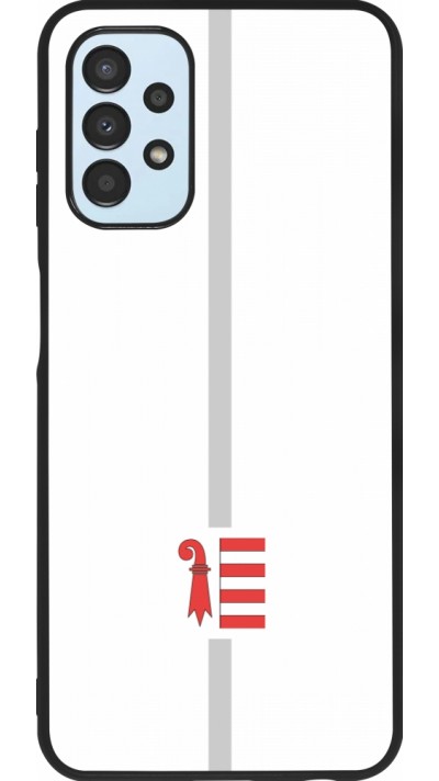 Samsung Galaxy A13 5G Case Hülle - Silikon schwarz Kanton JU weiss