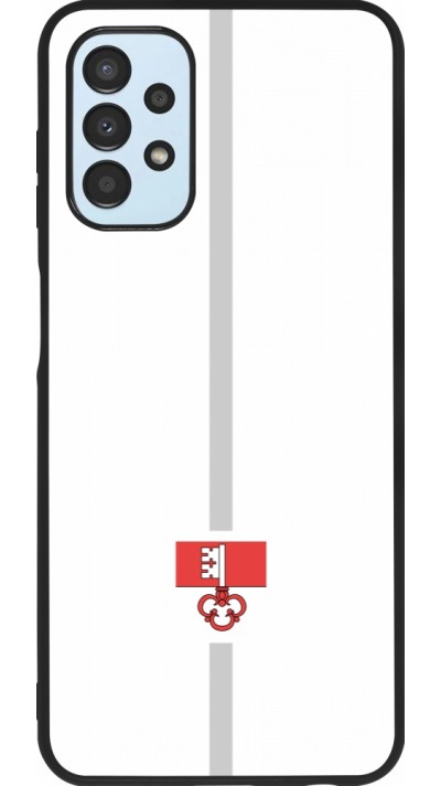 Samsung Galaxy A13 5G Case Hülle - Silikon schwarz Kanton OW weiss