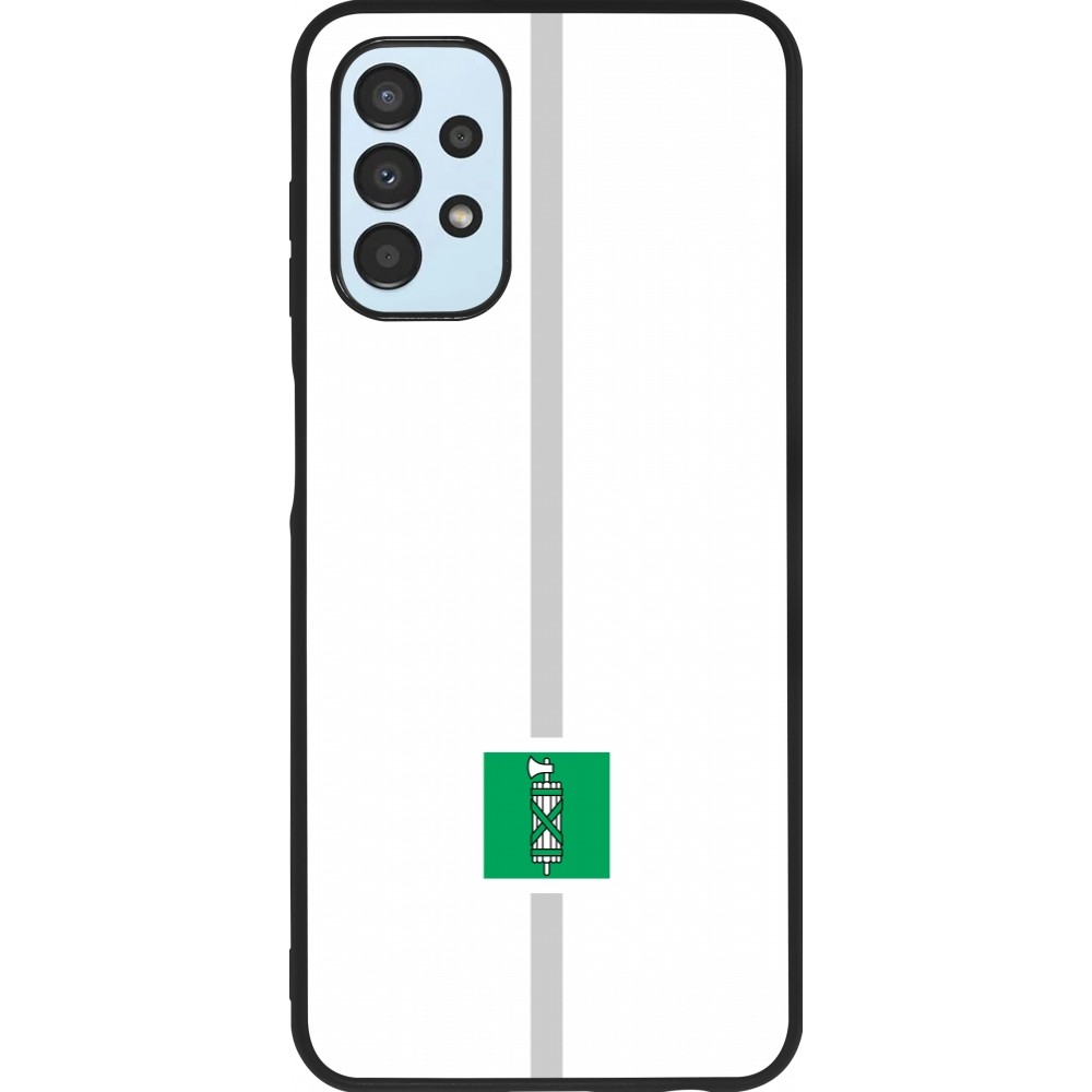 Samsung Galaxy A13 5G Case Hülle - Silikon schwarz Kanton SG weiss