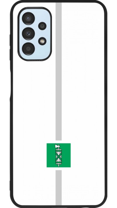 Samsung Galaxy A13 5G Case Hülle - Silikon schwarz Kanton SG weiss
