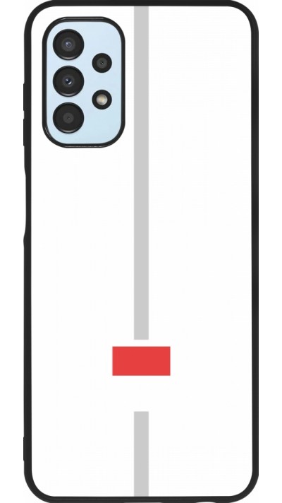 Samsung Galaxy A13 5G Case Hülle - Silikon schwarz Kanton SO weiss