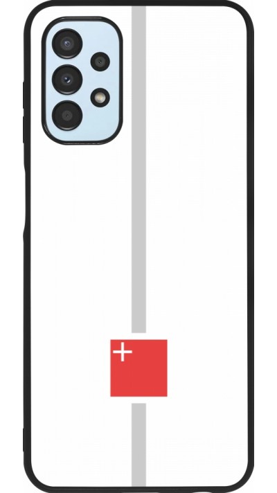Samsung Galaxy A13 5G Case Hülle - Silikon schwarz Kanton SZ weiss
