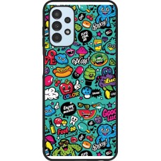 Samsung Galaxy A13 5G Case Hülle - Silikon schwarz Cartoons old school