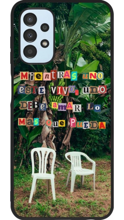 Samsung Galaxy A13 5G Case Hülle - Silikon schwarz Chairs DTMF