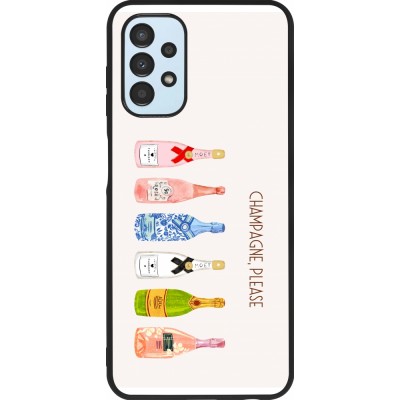 Coque Samsung Galaxy A13 5G - Silicone rigide noir Champagne Please